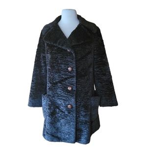 1960s/early 70s‎ Aristocrat Dark Brown, Faux Fur Coat